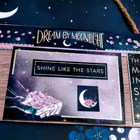 🌙 OOAK Artist Made Sign "Celestial Bloom " 🌙 - Picture 3 of 6